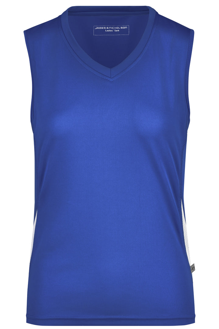 Ladies' Running Tank - royal/white