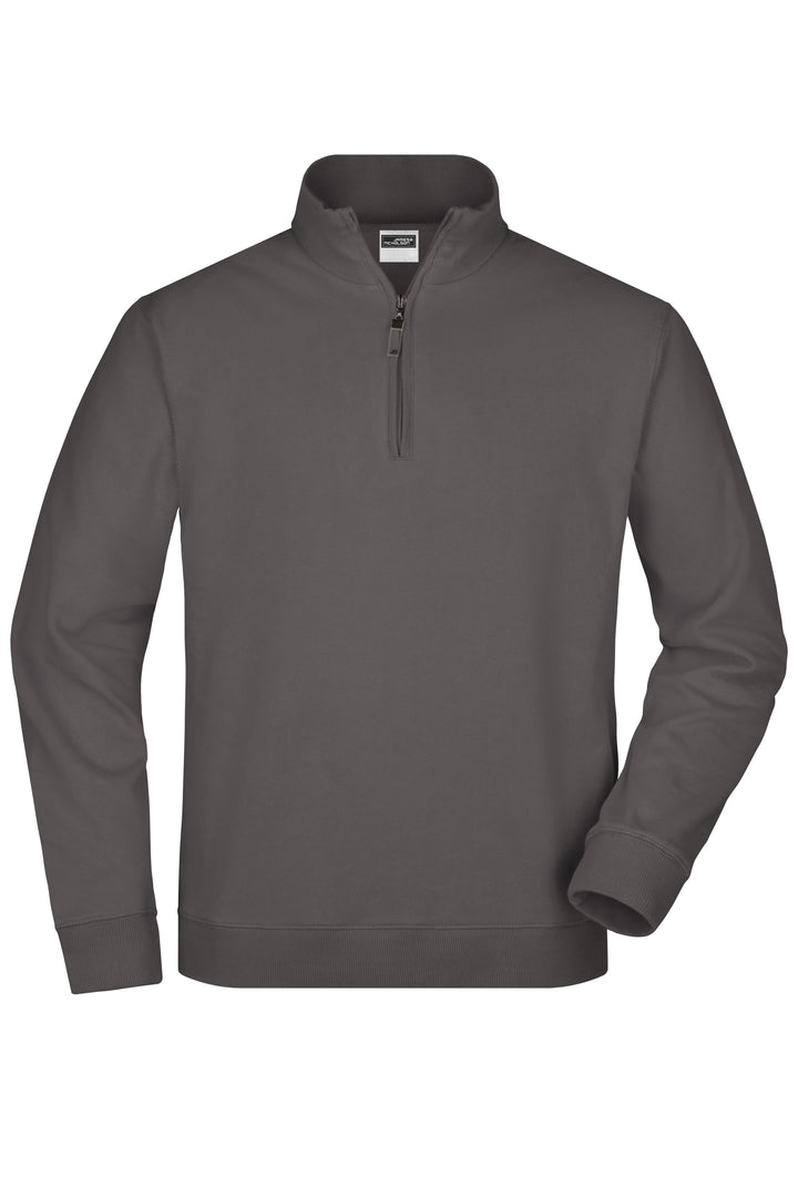 Round-Neck Zip - carbon