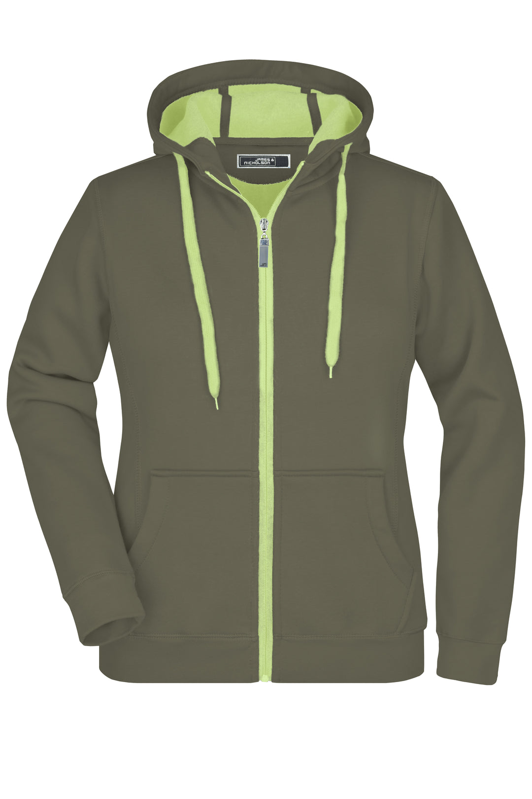 Ladies' Doubleface Jacket - olive/lime-green