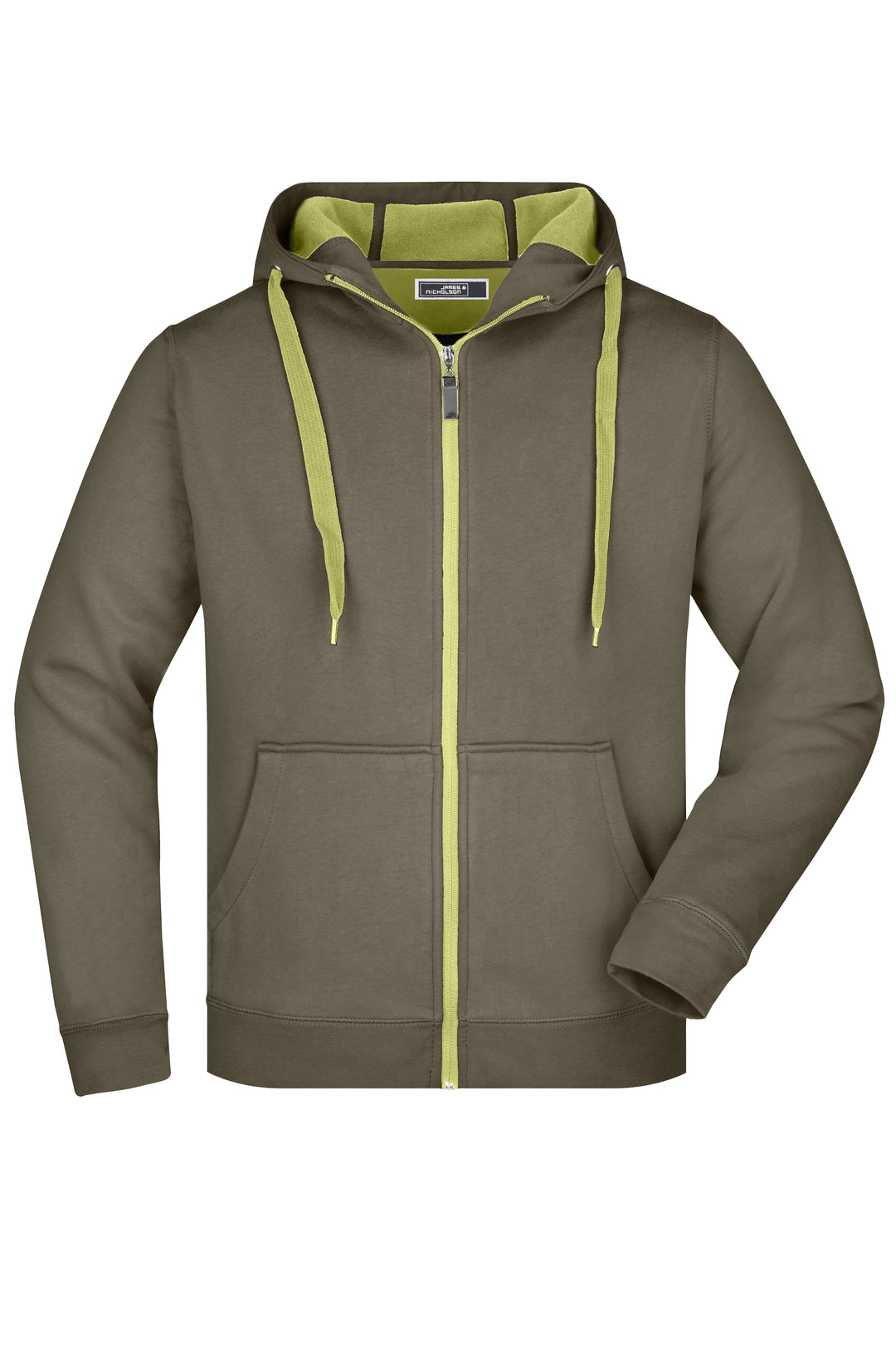 Men's Doubleface Jacket - olive/lime-green