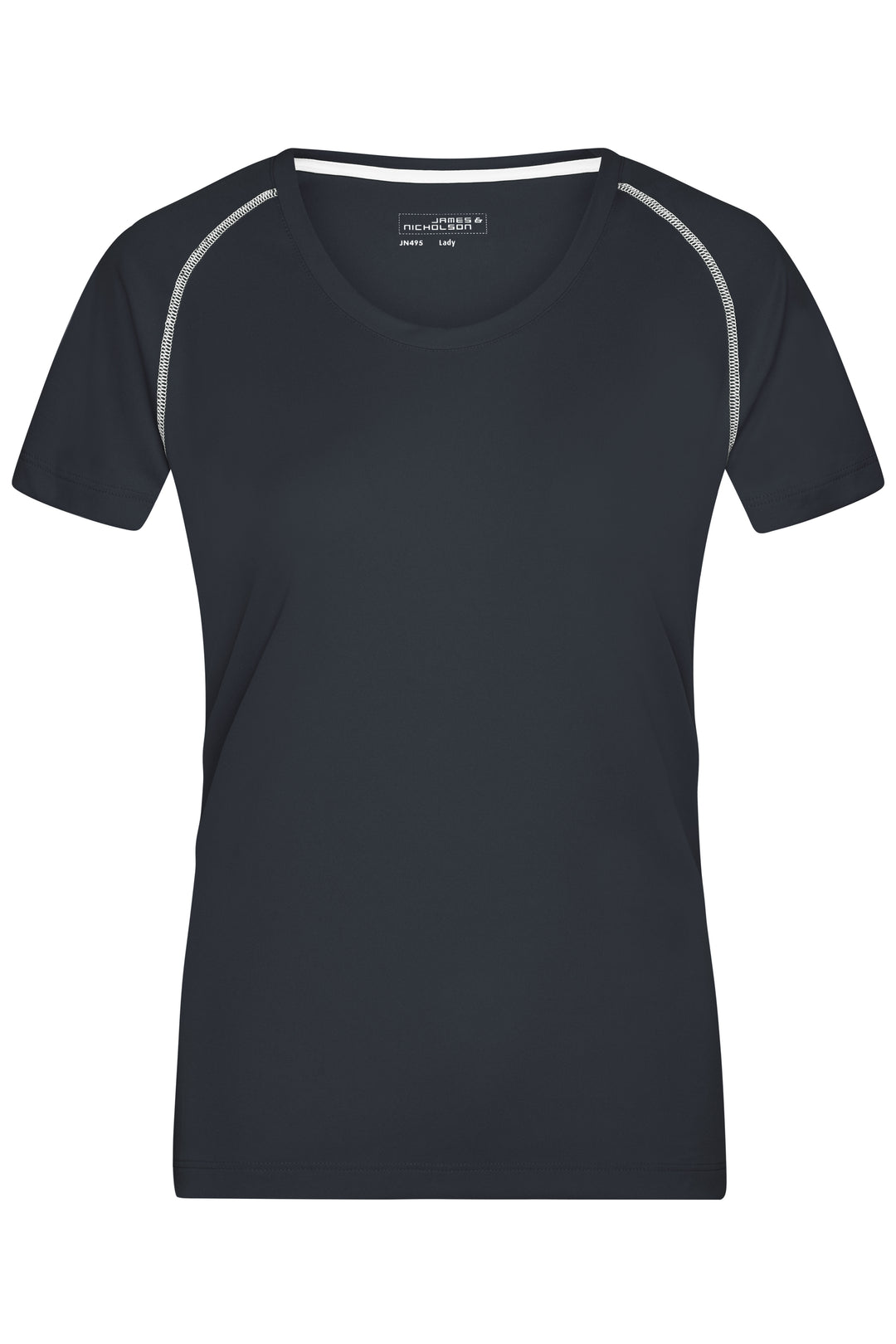 Ladies' Sports T-Shirt - black/white