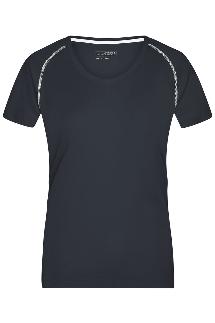 Ladies' Sports T-Shirt - black/white