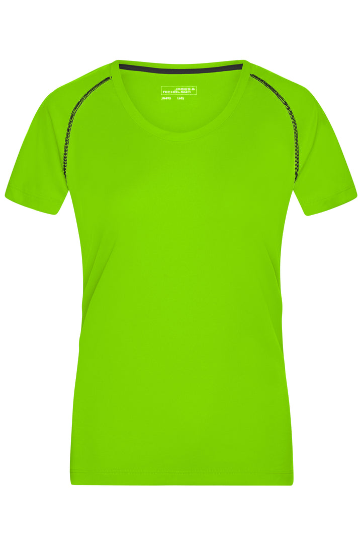 Ladies' Sports T-Shirt - bright-green/black
