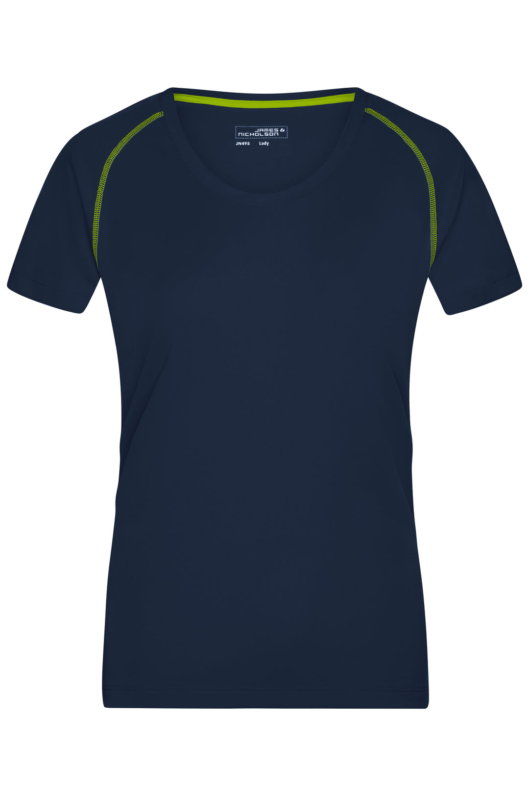 Ladies' Sports T-Shirt - navy/bright-yellow