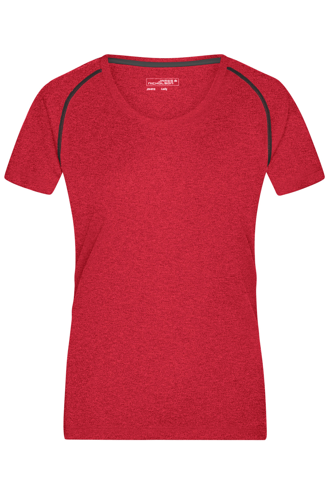 Ladies' Sports T-Shirt - red-melange/titan