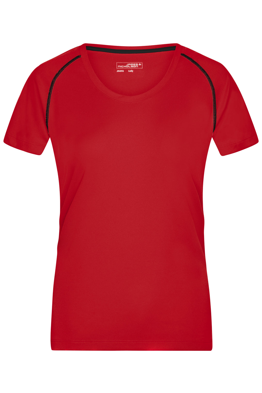 Ladies' Sports T-Shirt - red/black