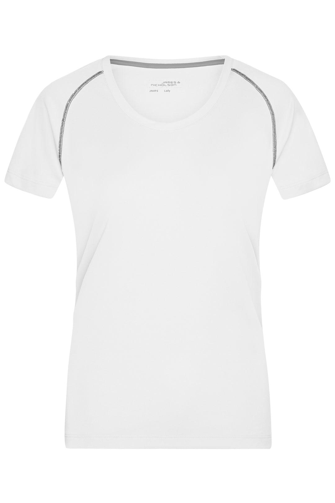 Ladies' Sports T-Shirt - white/silver