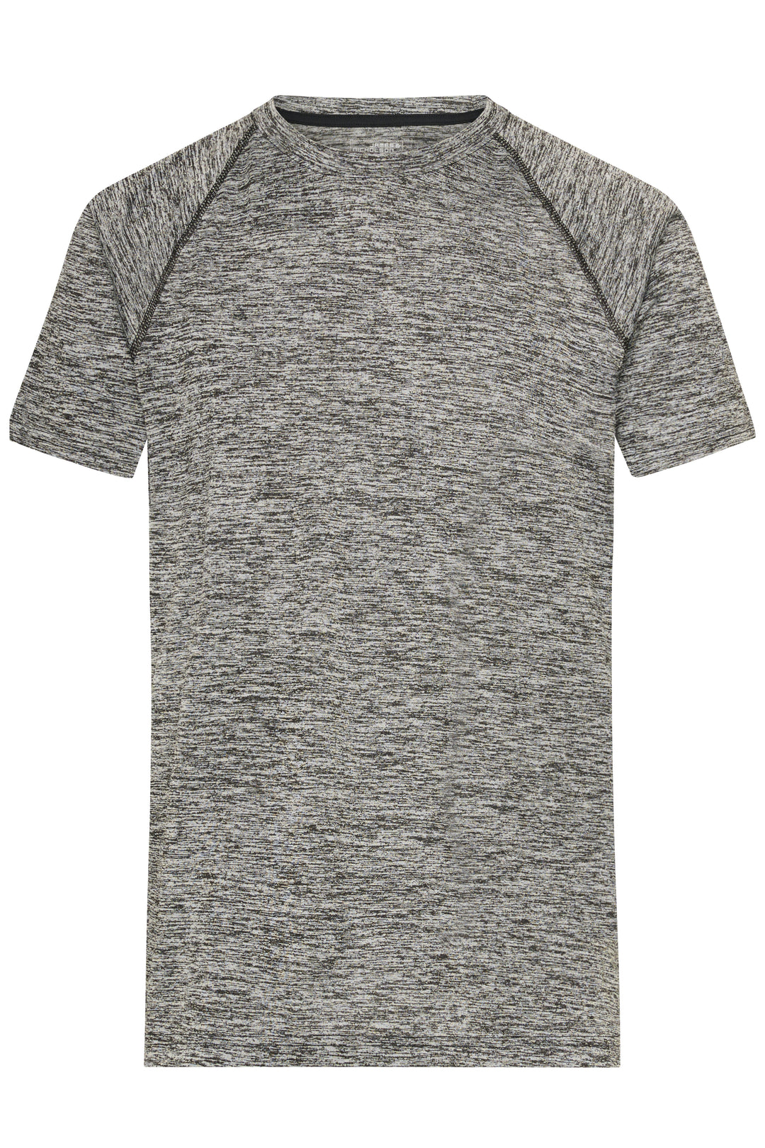 Men's Sports T-Shirt - black-melange/black