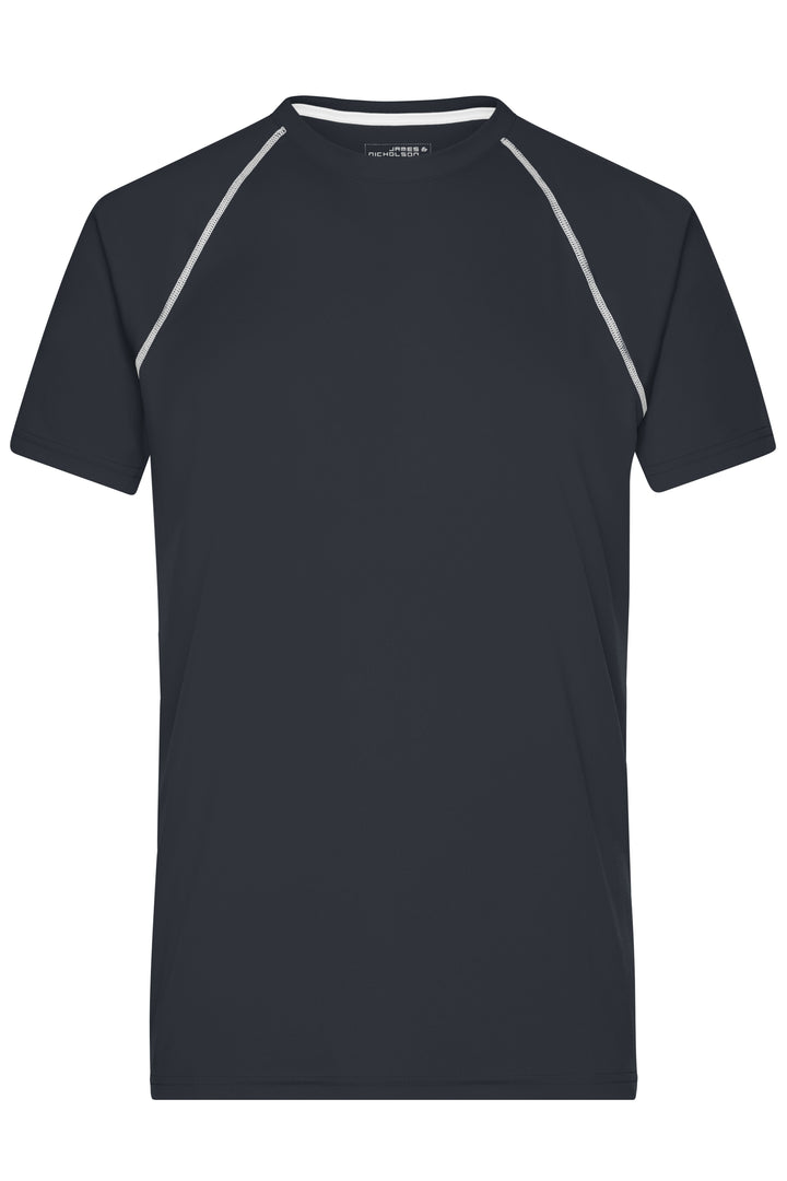 Men's Sports T-Shirt - black/white