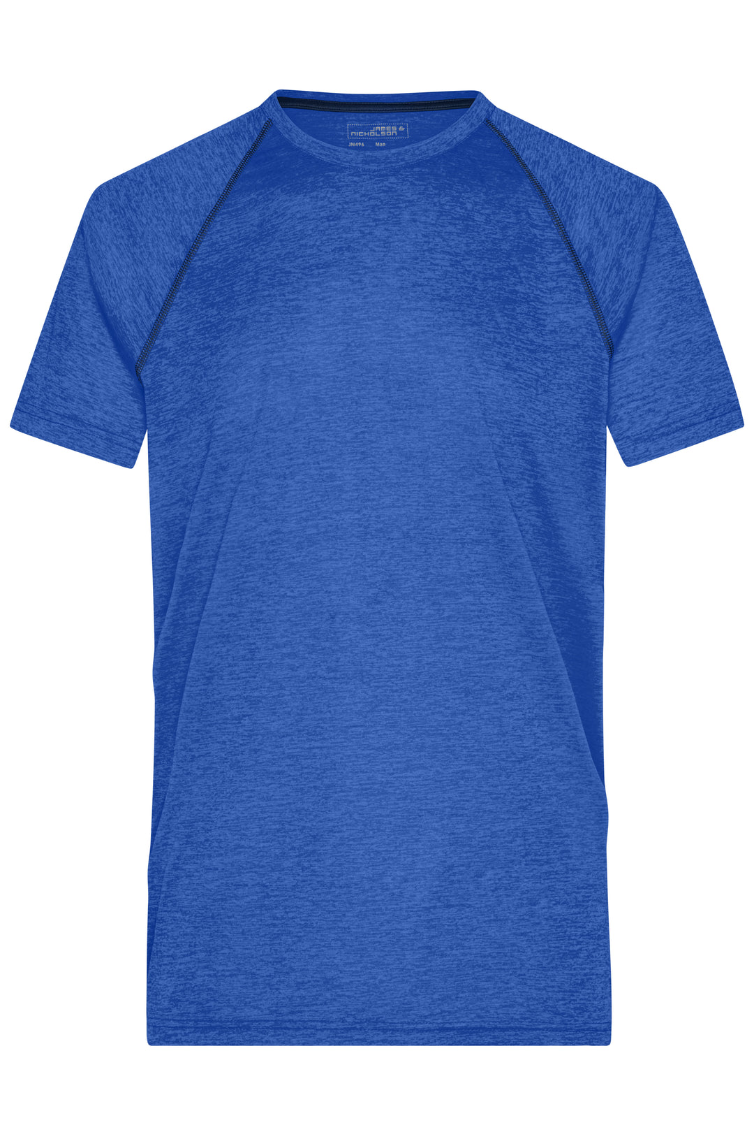 Men's Sports T-Shirt - blue-melange/navy