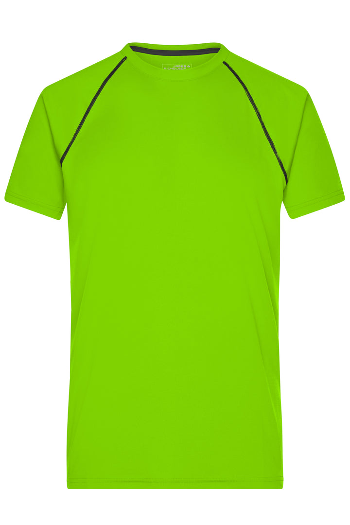 Men's Sports T-Shirt - bright-green/black