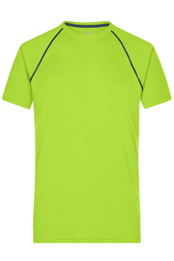 Men's Sports T-Shirt - bright-yellow/bright-blue