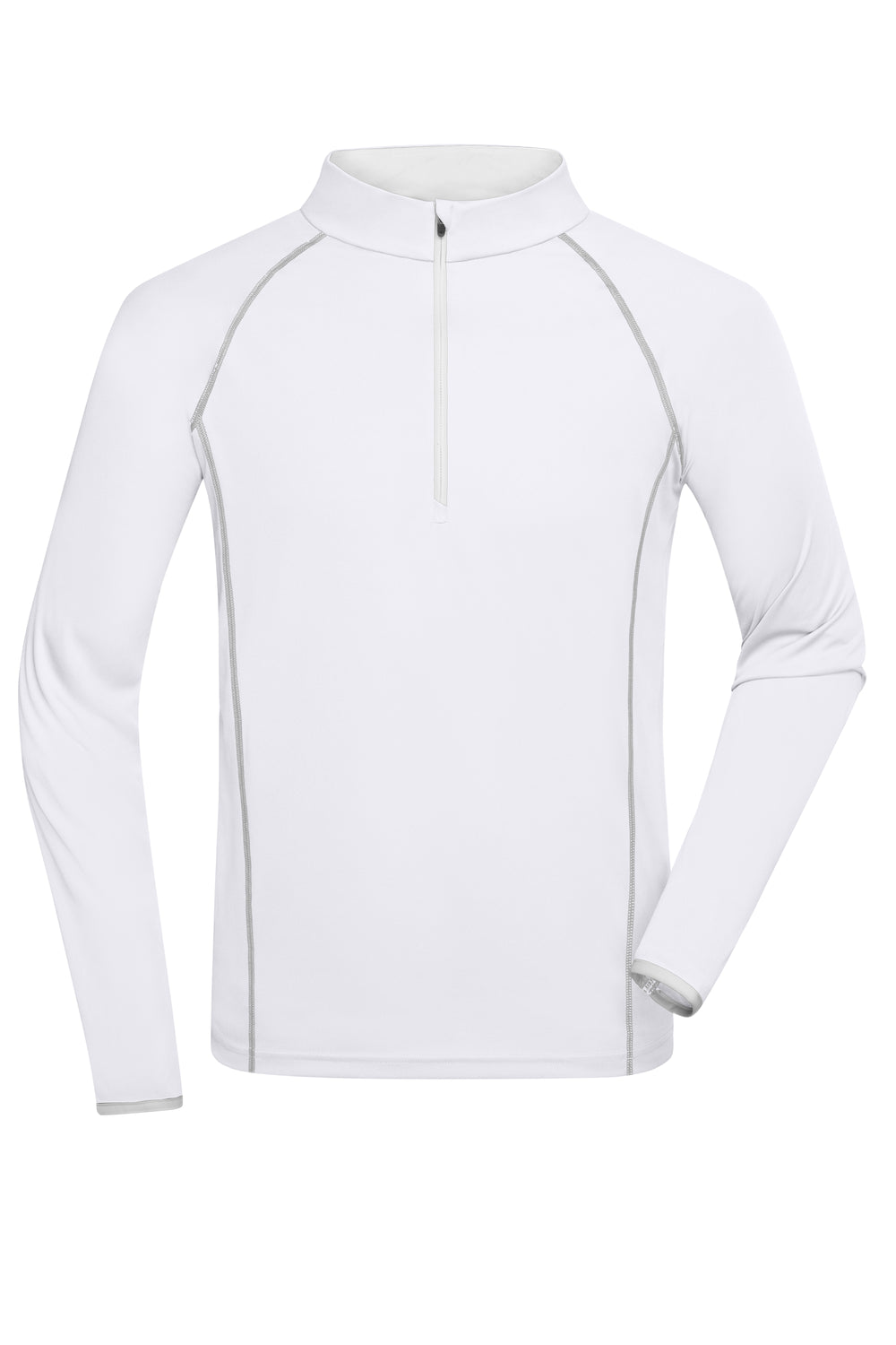 Men's Sports Shirt Long-Sleeved - white/silver