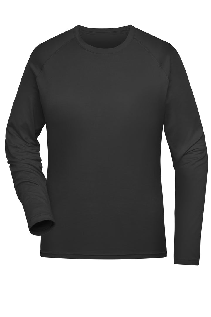 Ladies' Sports Shirt Long-Sleeved - black