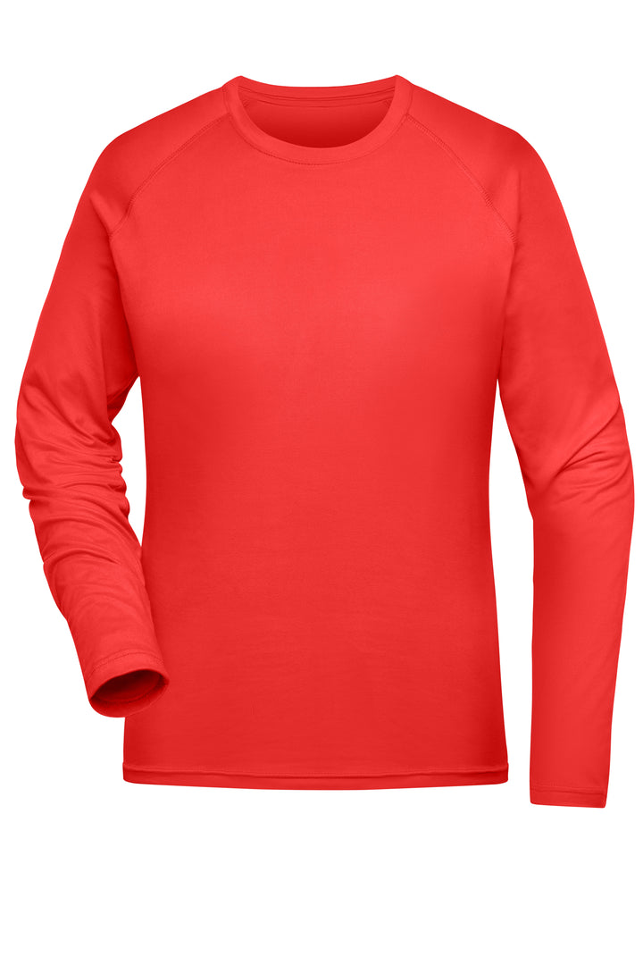 Ladies' Sports Shirt Long-Sleeved - bright-red