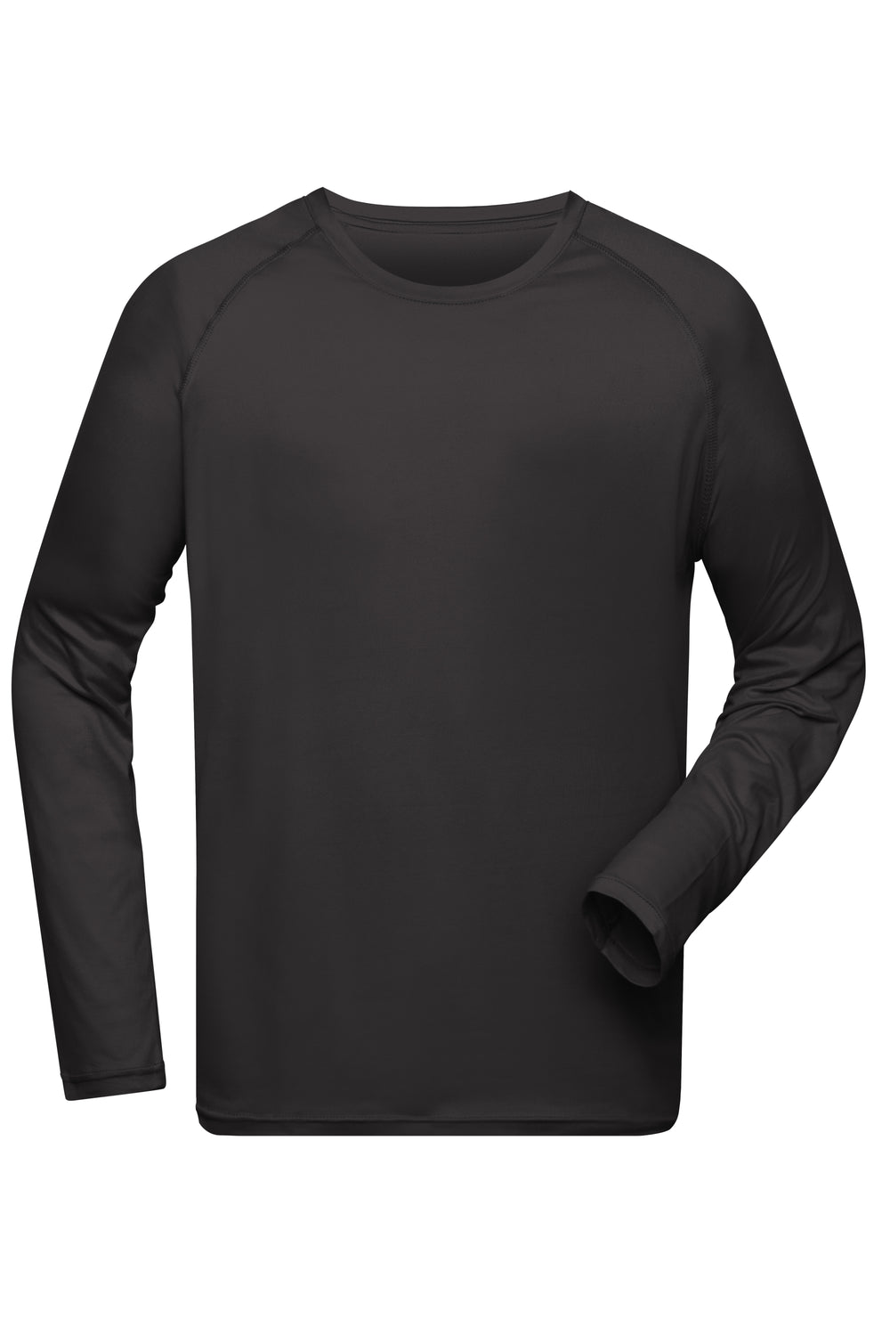 Men's Sports Shirt Long-Sleeved - black