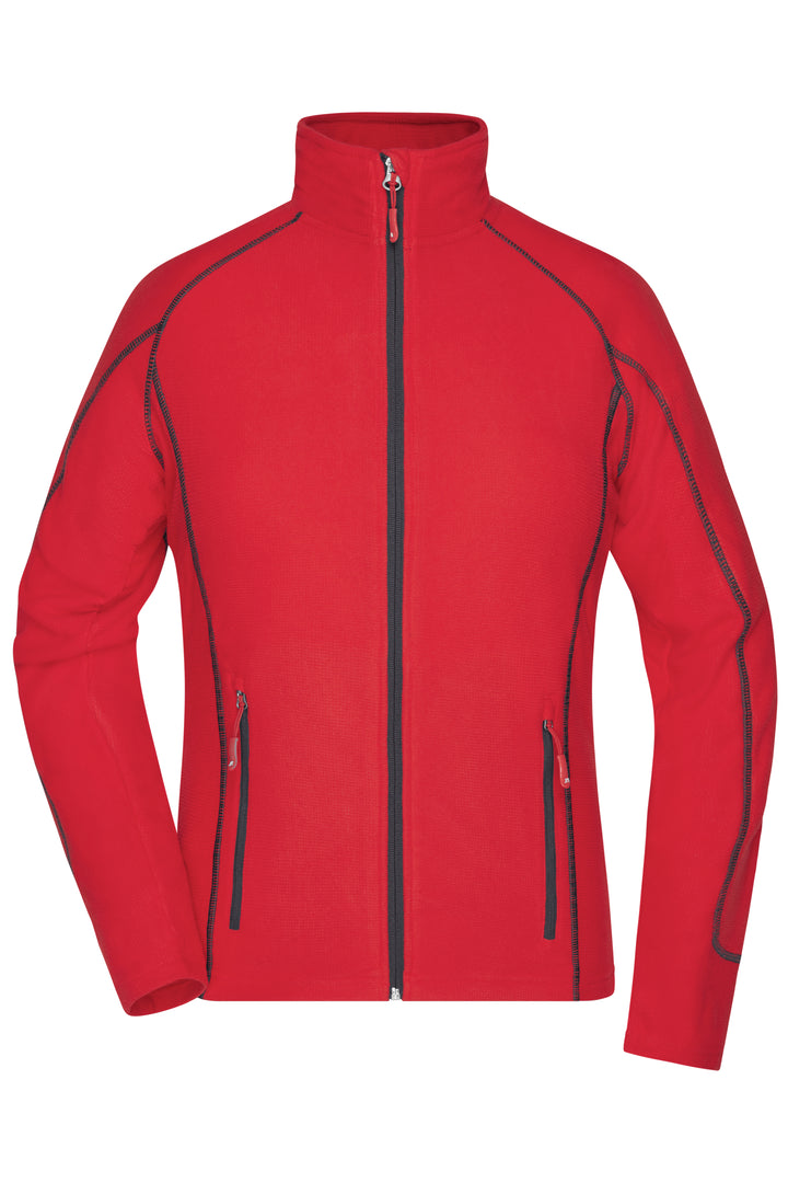 Ladies' Structure Fleece Jacket - red/carbon