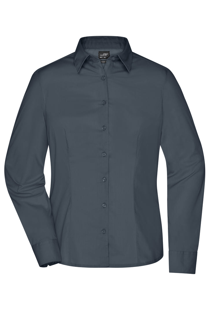 Ladies' Business Shirt Long-Sleeved - carbon