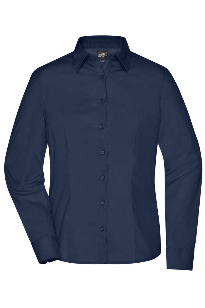 Ladies' Business Shirt Long-Sleeved - navy