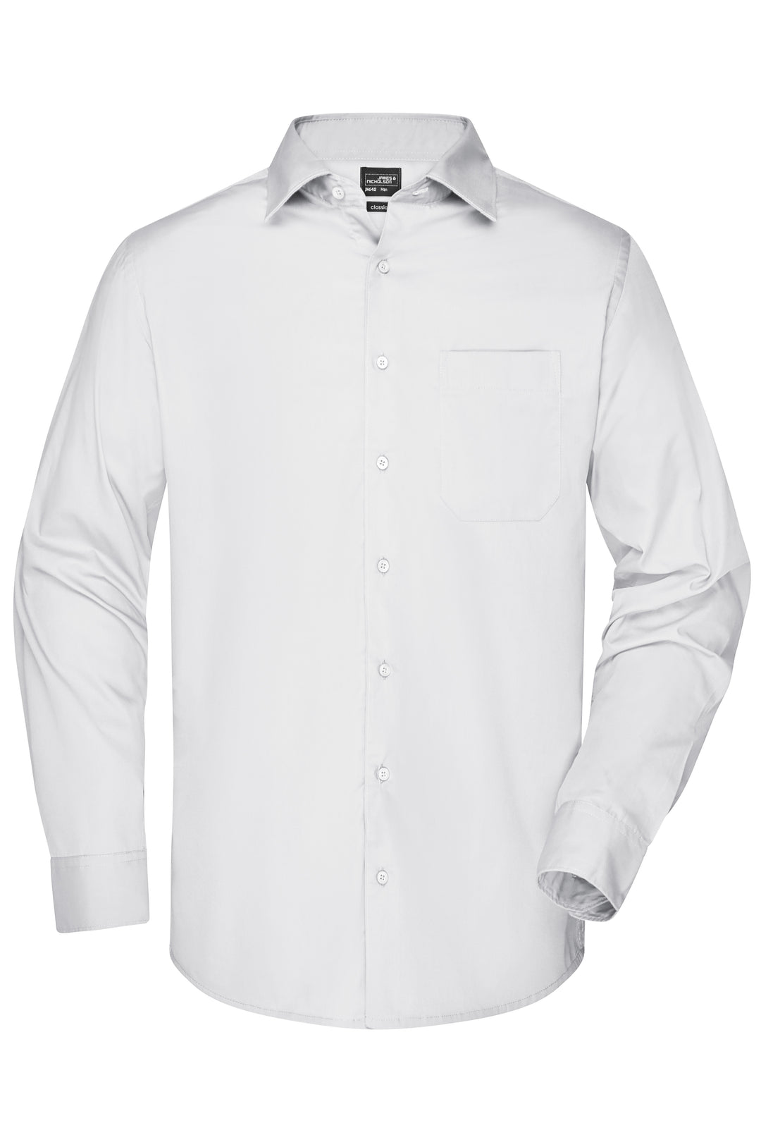 Men's Business Shirt Long-Sleeved - white