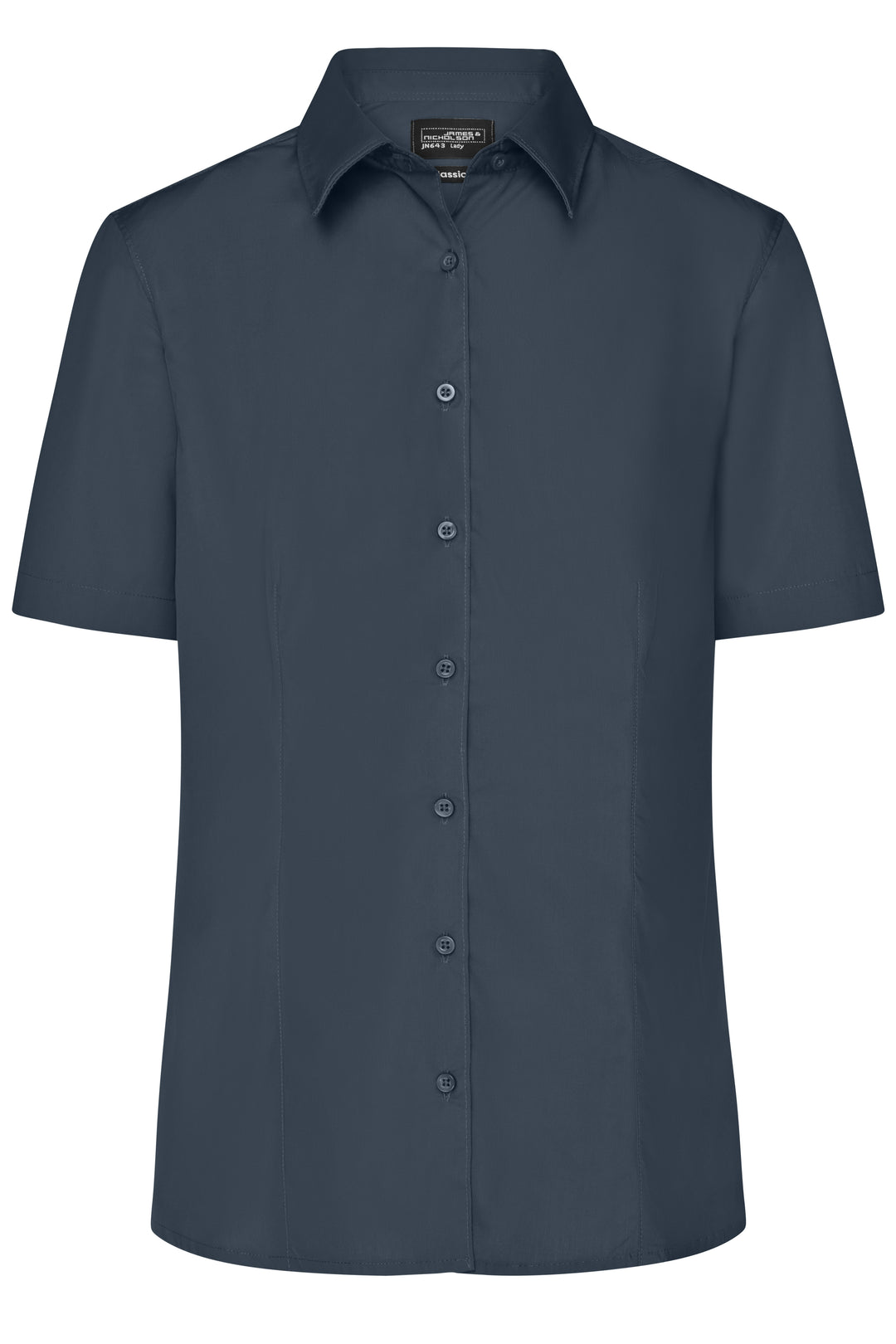 Ladies' Business Shirt Short-Sleeved - carbon