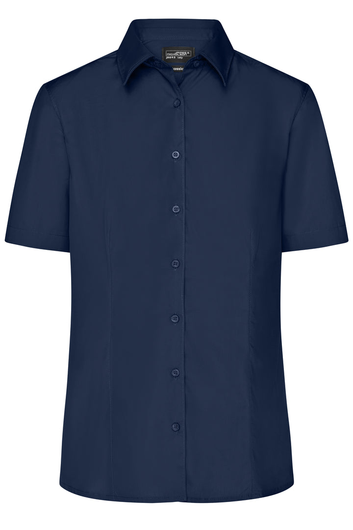 Ladies' Business Shirt Short-Sleeved - navy