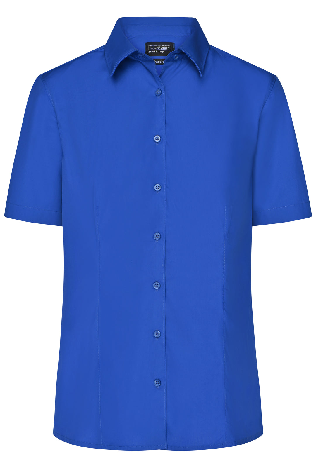 Ladies' Business Shirt Short-Sleeved - royal