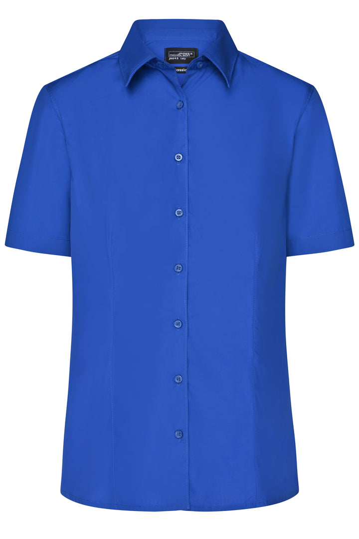Ladies' Business Shirt Short-Sleeved - royal