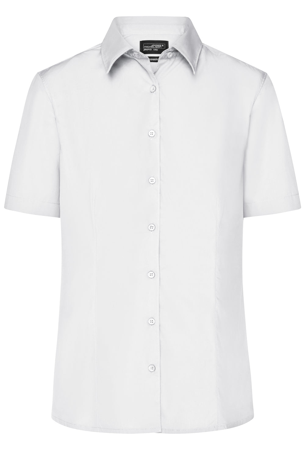 Ladies' Business Shirt Short-Sleeved - white