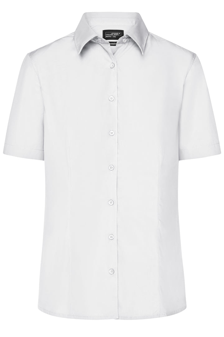 Ladies' Business Shirt Short-Sleeved - white