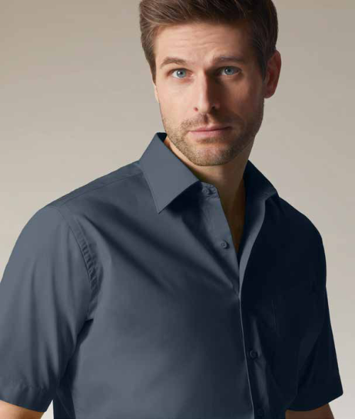 Men's Business Shirt Short-Sleeved