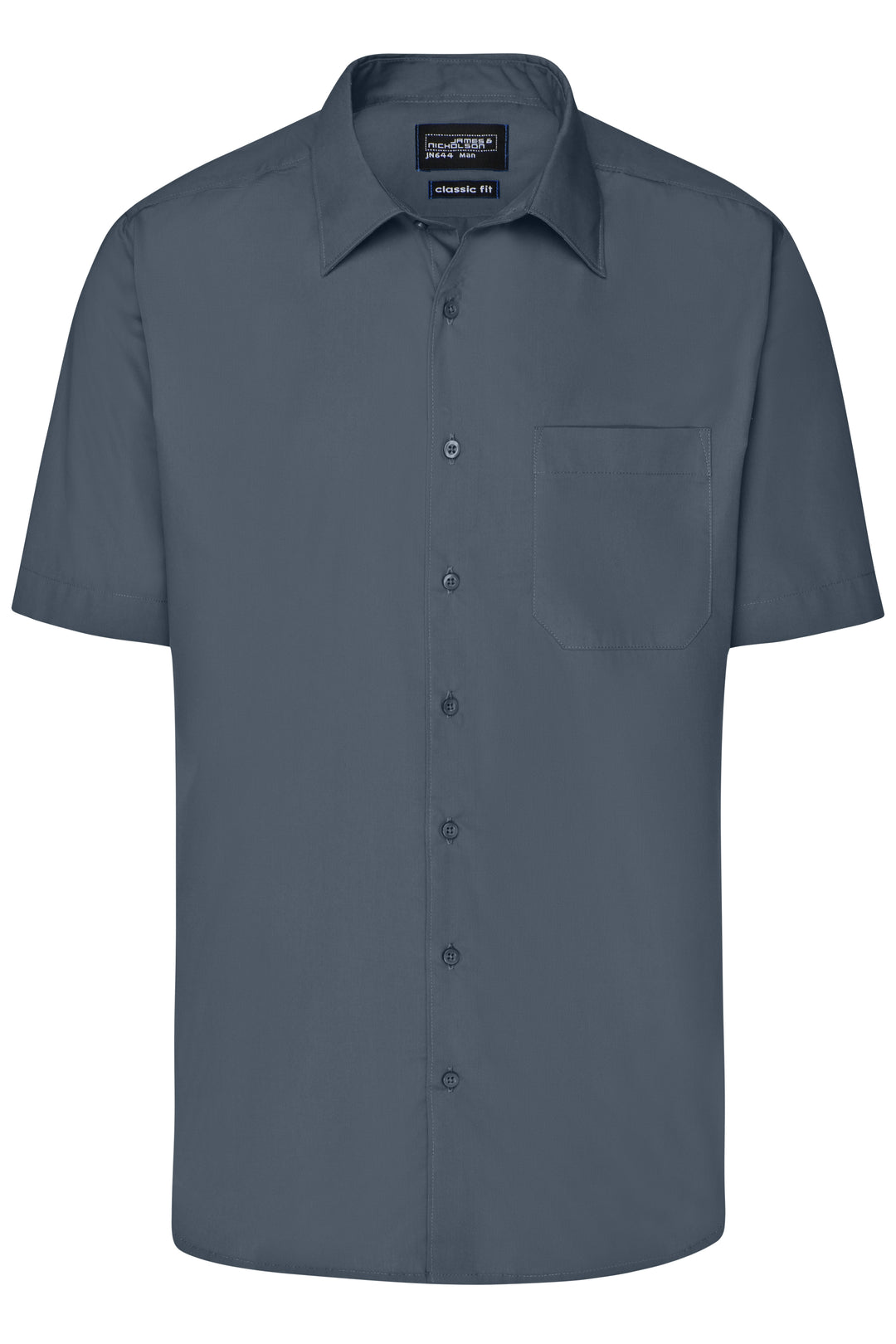 Men's Business Shirt Short-Sleeved - carbon