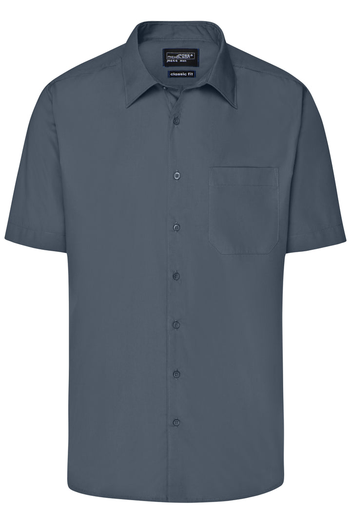 Men's Business Shirt Short-Sleeved - carbon