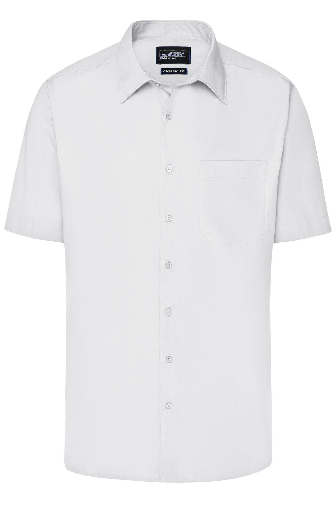 Men's Business Shirt Short-Sleeved - white