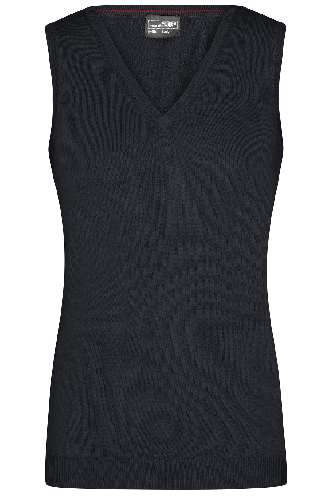 Ladies' V-Neck Pullunder - black