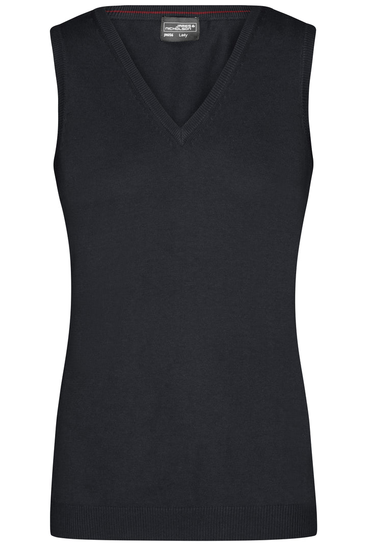 Ladies' V-Neck Pullunder - black