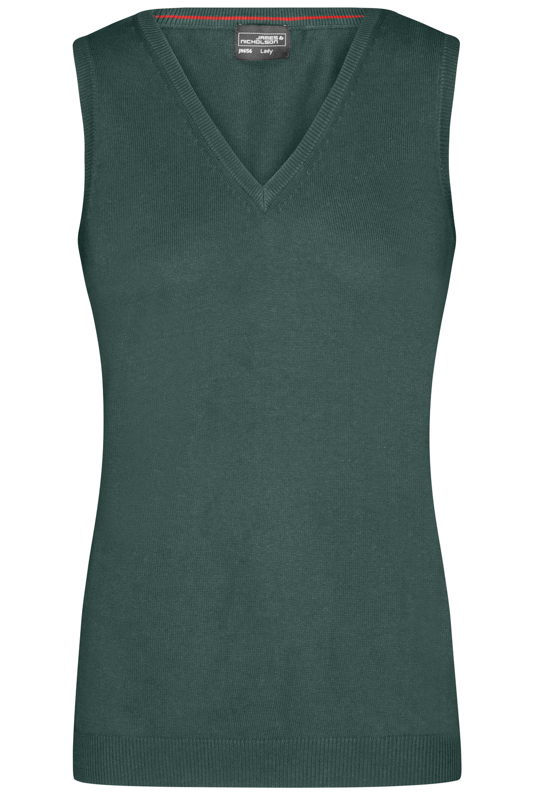 Ladies' V-Neck Pullunder - forest-green