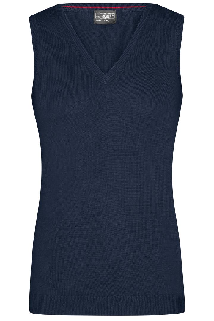 Ladies' V-Neck Pullunder - navy