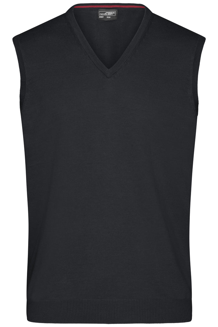 Men's V-Neck Pullunder - black