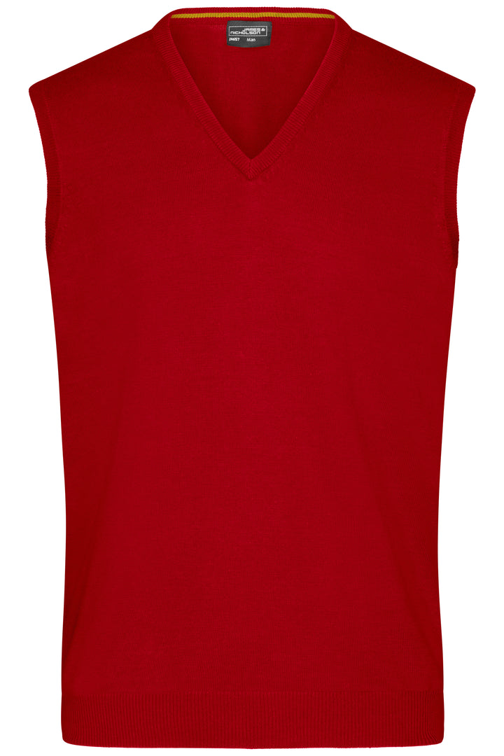 Men's V-Neck Pullunder - bordeaux