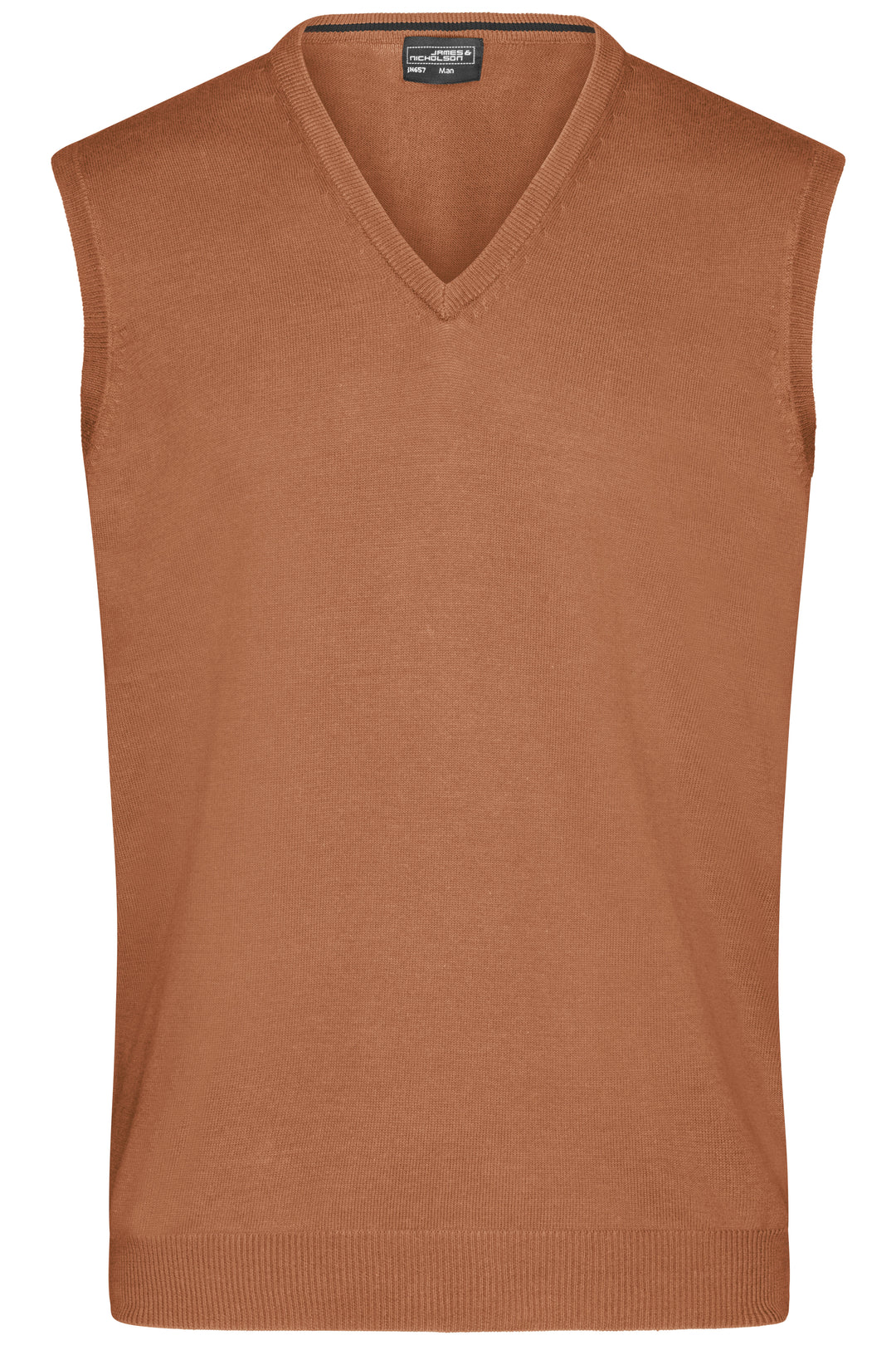 Men's V-Neck Pullunder - camel