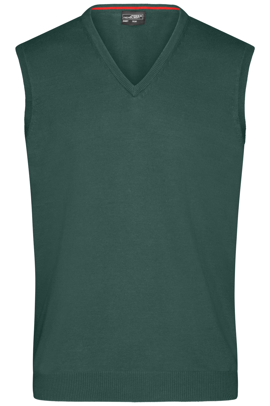 Men's V-Neck Pullunder - forest-green