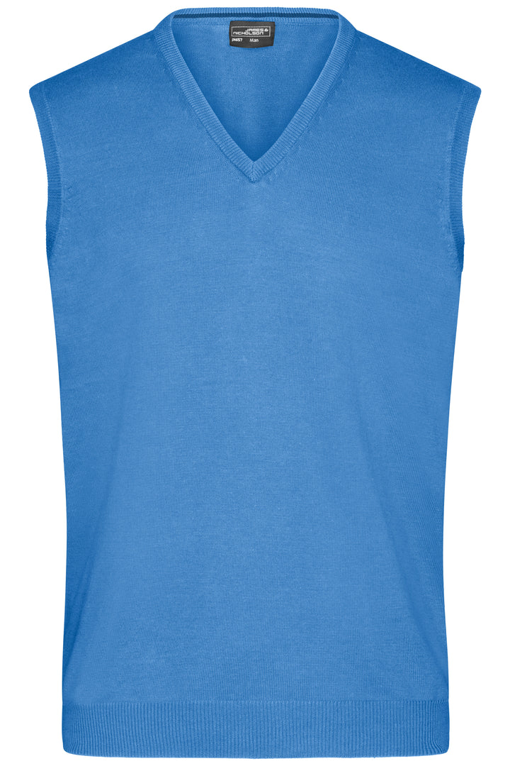 Men's V-Neck Pullunder - glacier-blue