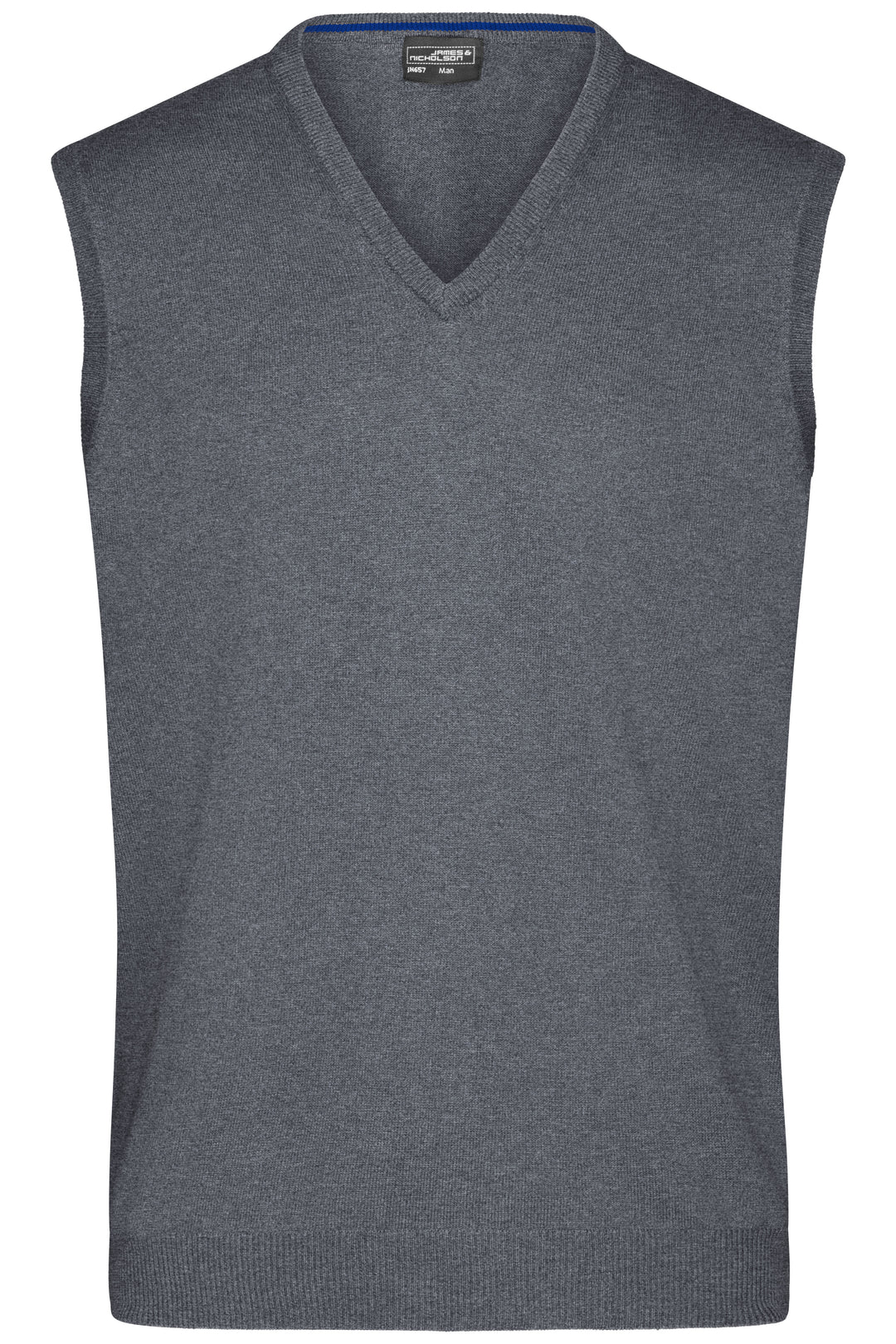 Men's V-Neck Pullunder - grey-heather