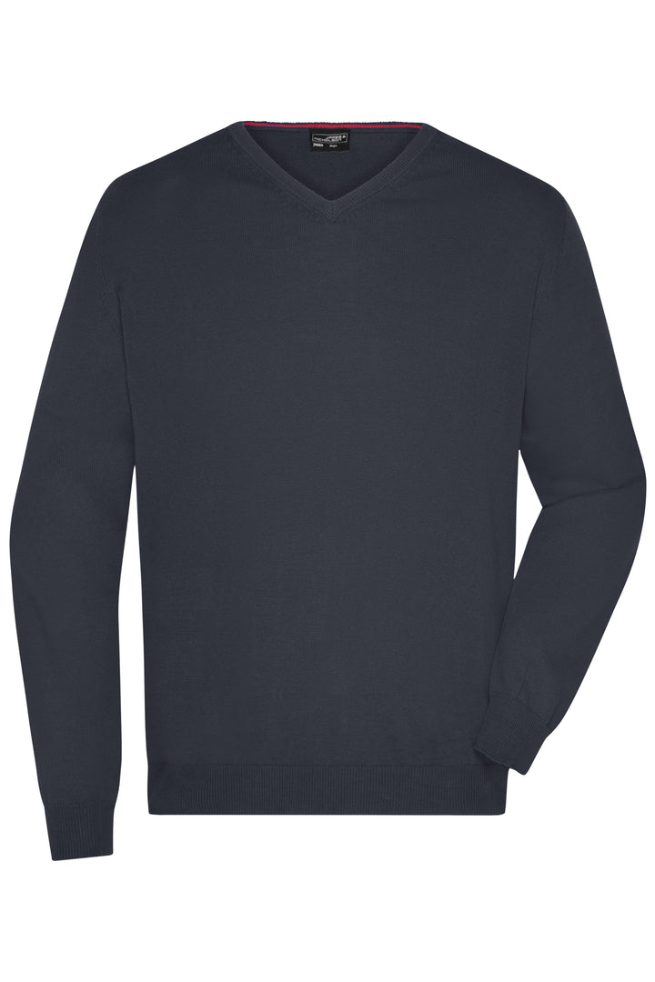 Men's V-Neck Pullover - black