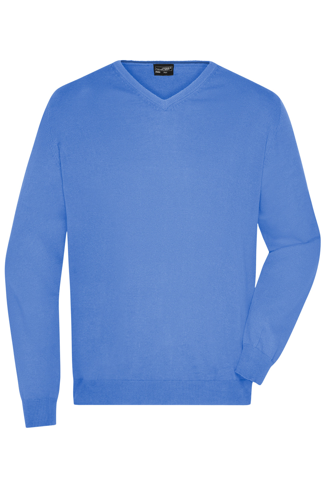 Men's V-Neck Pullover - glacier-blue