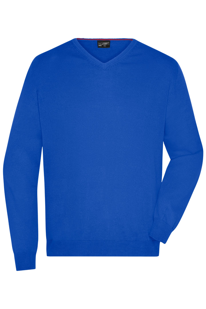 Men's V-Neck Pullover - royal
