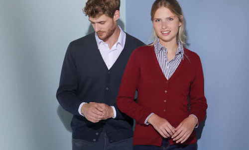 Ladies' V-Neck Cardigan