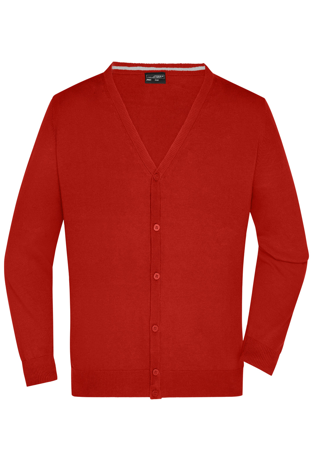 Men's V-Neck Cardigan - bordeaux