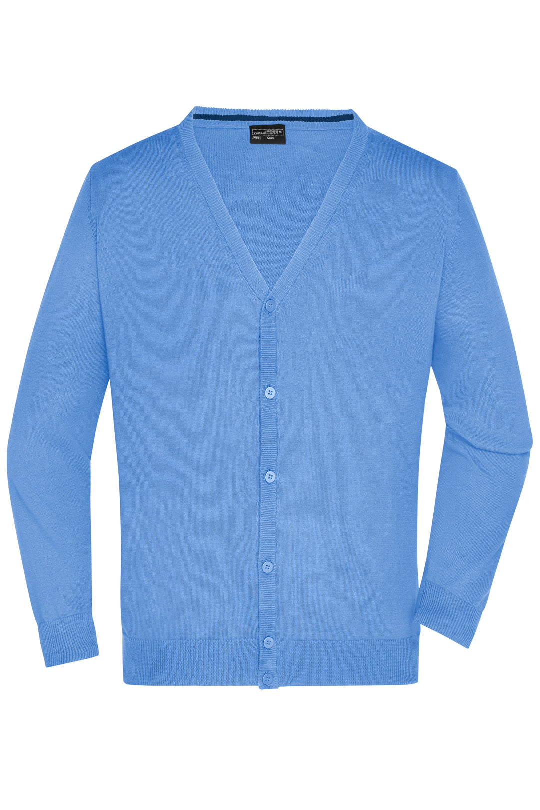 Men's V-Neck Cardigan - glacier-blue